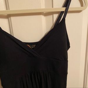 vintage Forever 21 black strappy mini dress